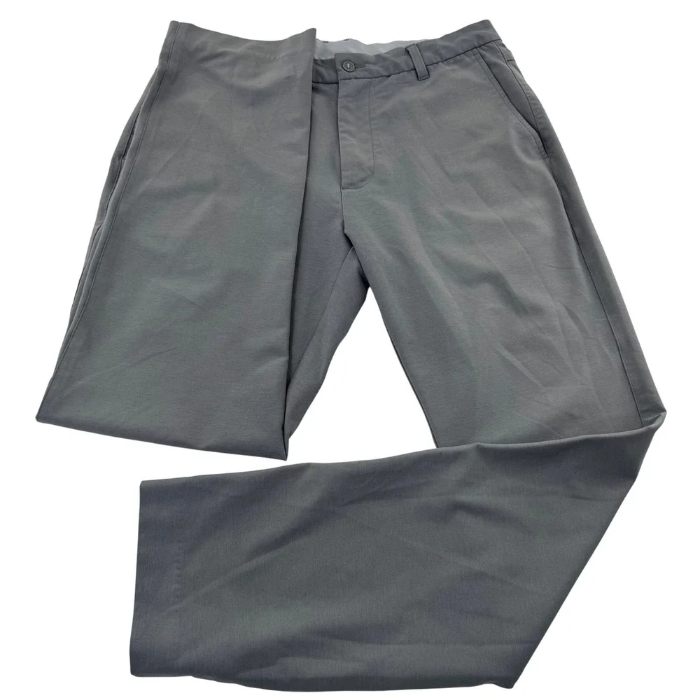 FootJoy Golf Pants Mens 34x30 Gray Performance Stretch‎ Tech Breathable Chinos